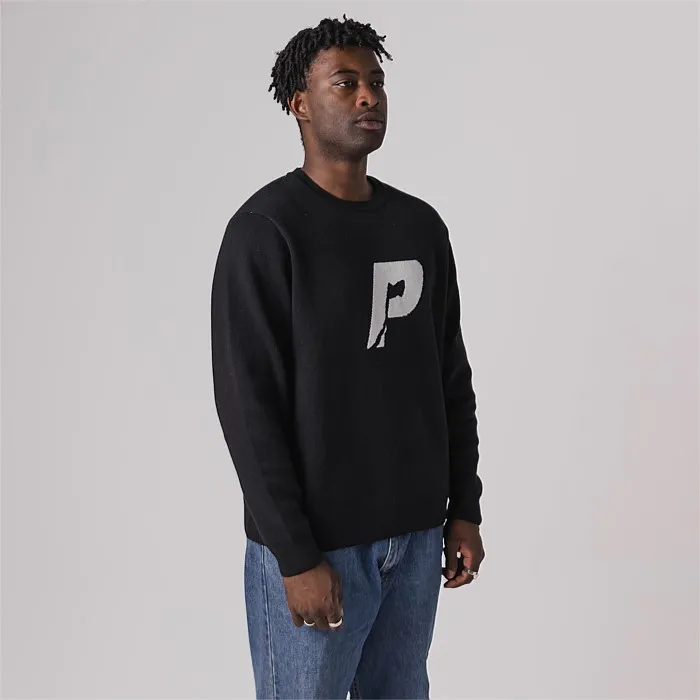 Pursuit Knit in Black | Hoodies & Crews | Stirling Sports