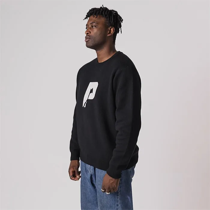 Pursuit Knit in Black | Hoodies & Crews | Stirling Sports