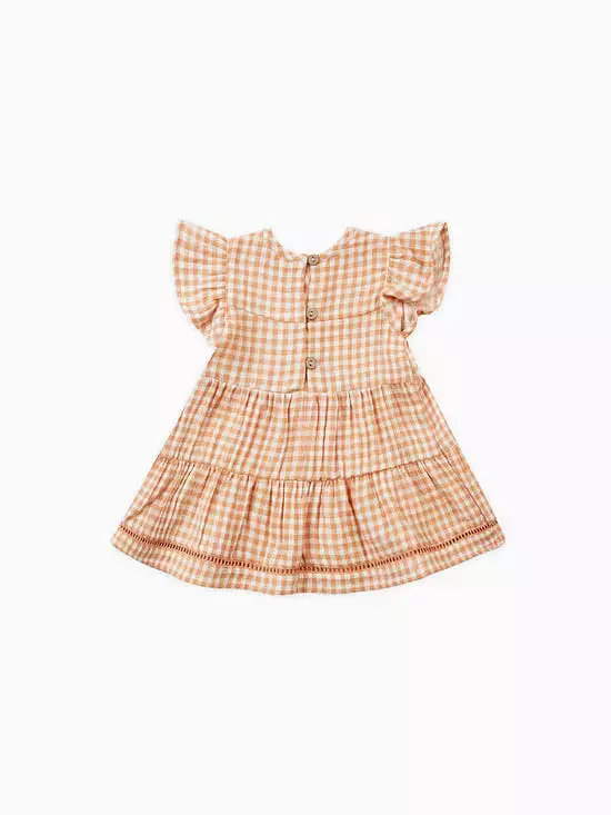 Quincy Mae - Lily Dress - Melon Gingham