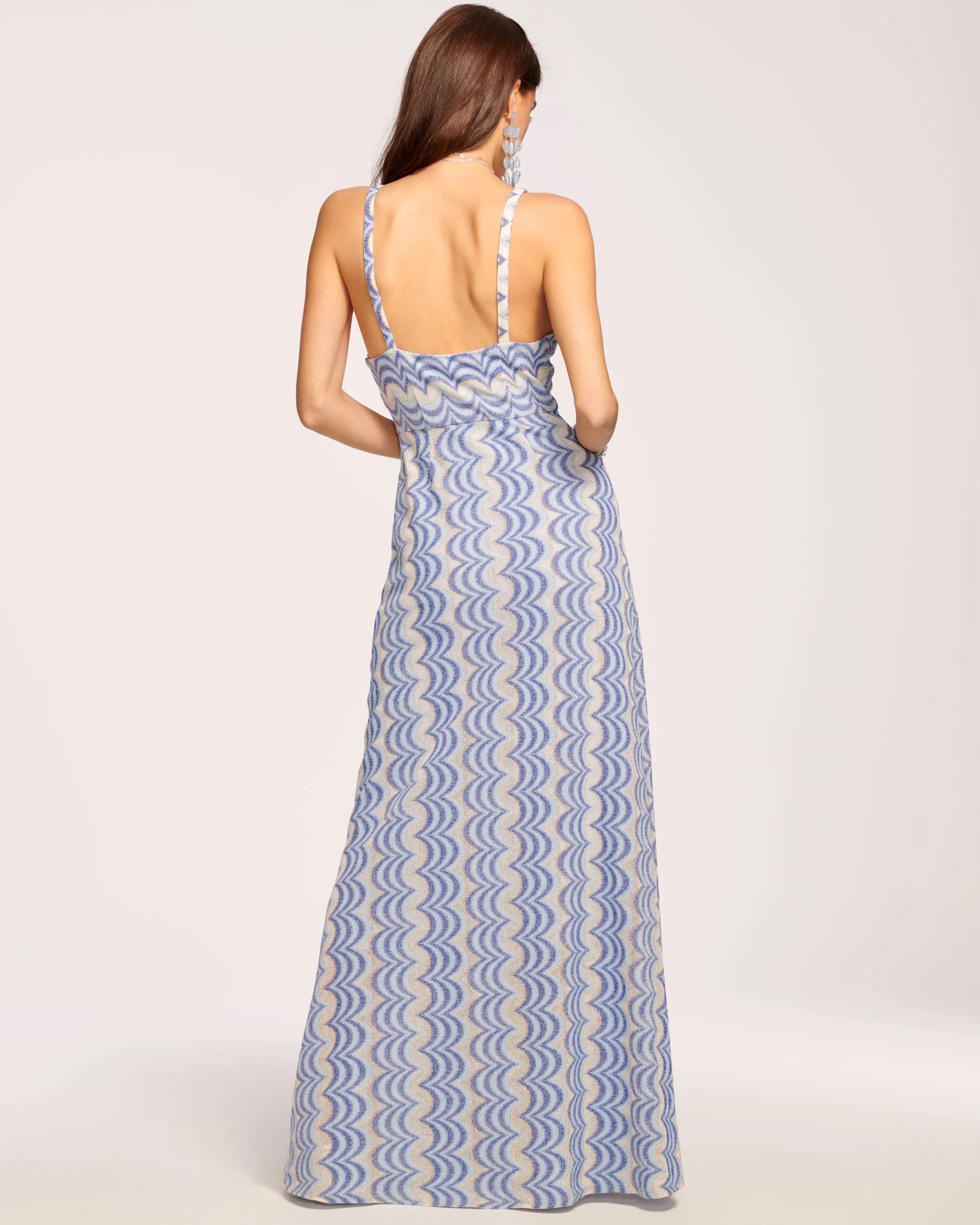 Ramy Brook - Genevieve Maxi Dress - Blue Wavey