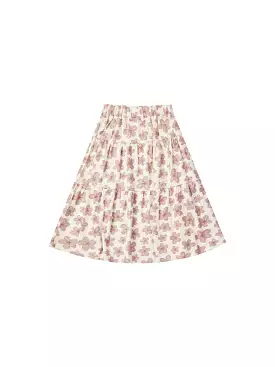 Rylee & Cru - Hibiscus Tiered Midi Skirt