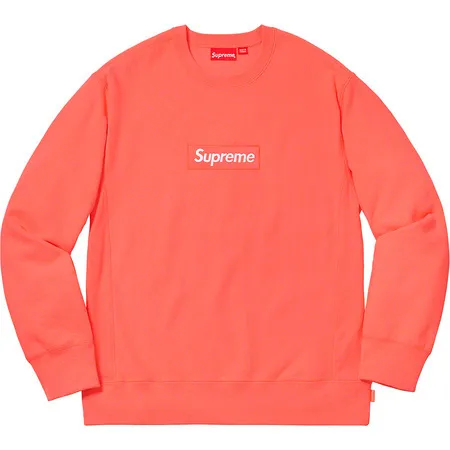 Supreme  |Unisex Street Style Long Sleeves Oversized Logo Sweatshirts