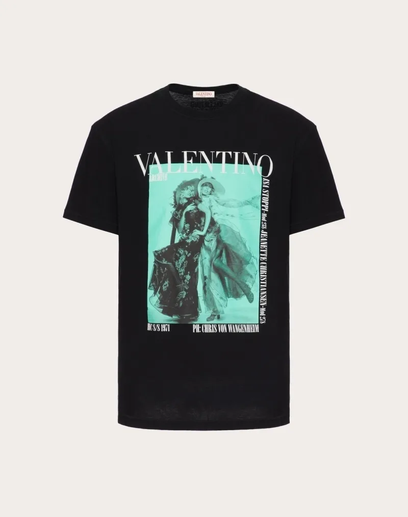 VALENTINO  |Street Style Cotton Oversized Luxury T-Shirts