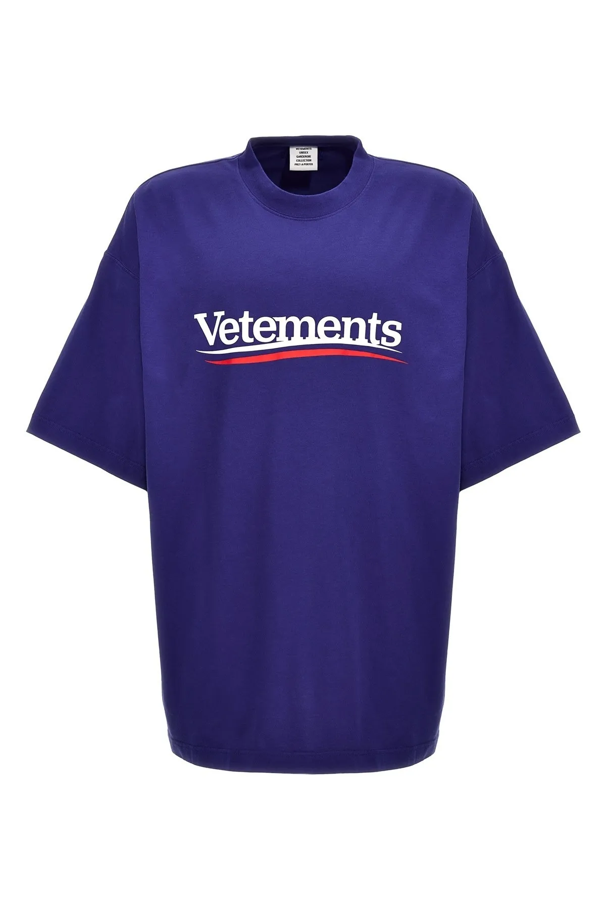 VETEMENTS  |Street Style Cotton Short Sleeves Oversized Logo T-Shirts