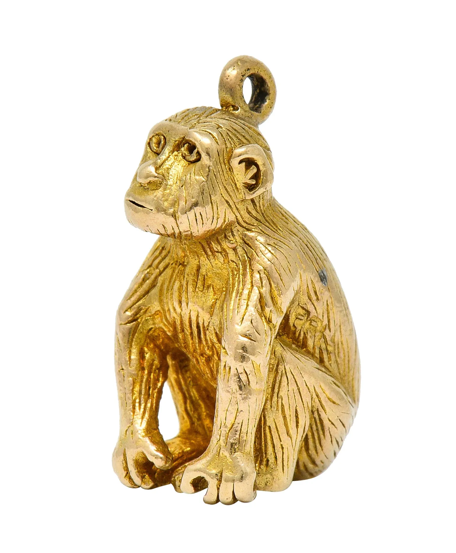 Vintage 14 Karat Gold Monkey Charm