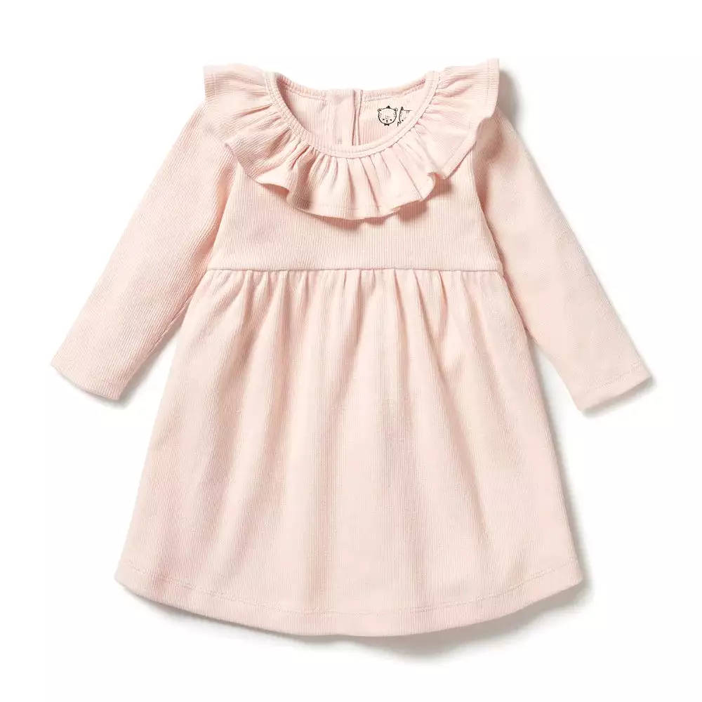 Wilson & Frenchy Organic Ruffle Dress - Pink