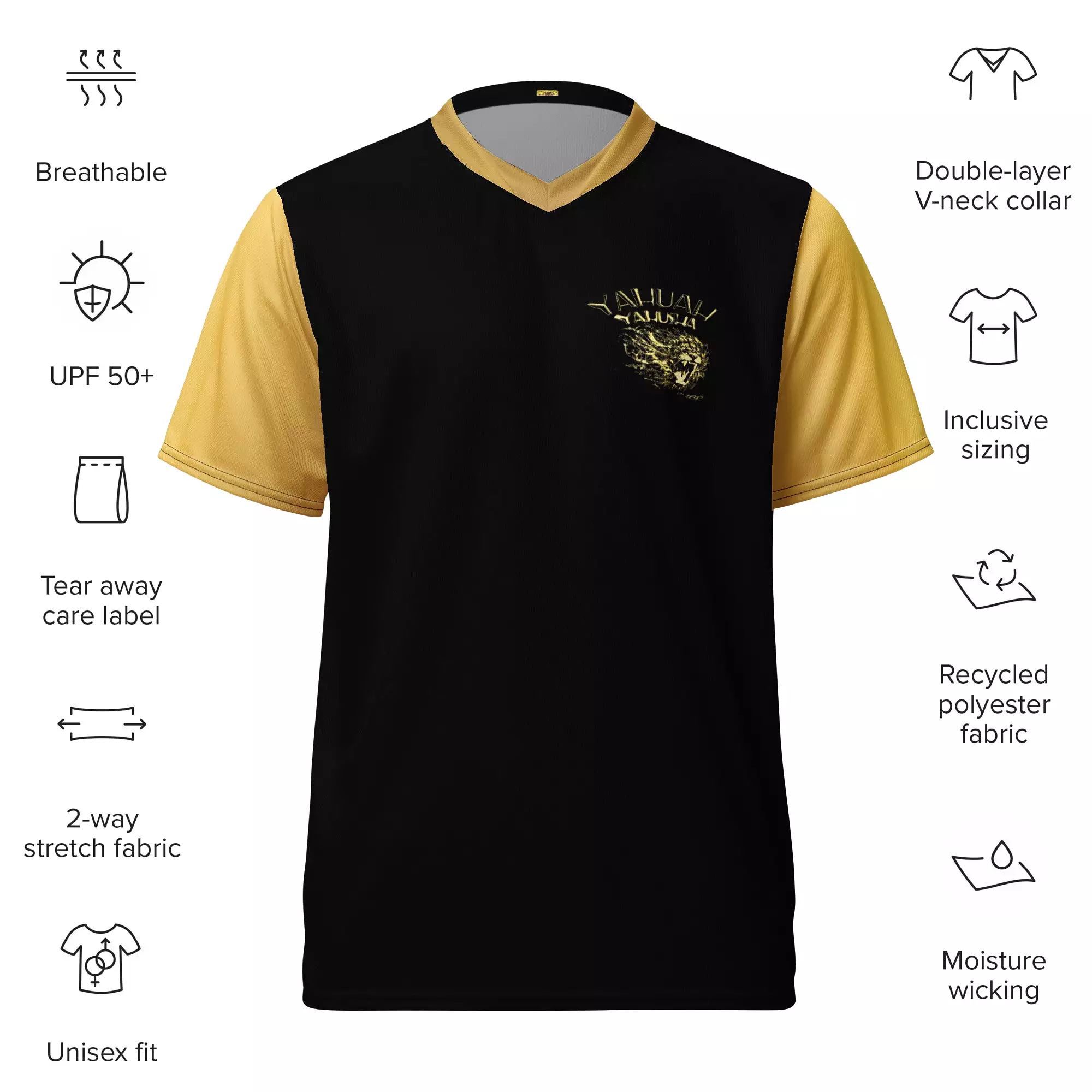 Yahuah Yahusha 01-05 Designer Recycled Unisex Soccer Jersey